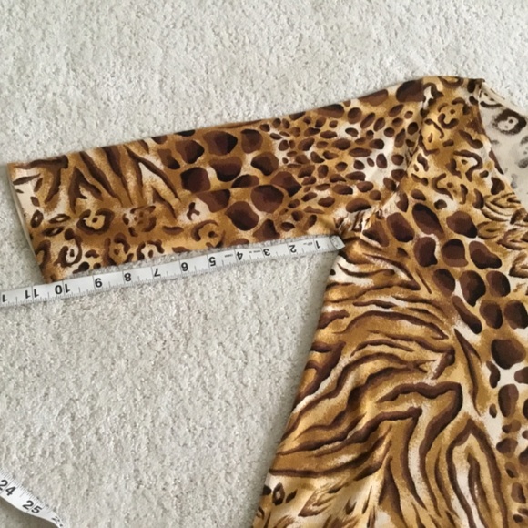 August Silk Animal Print Knit top - Picture 6 of 7